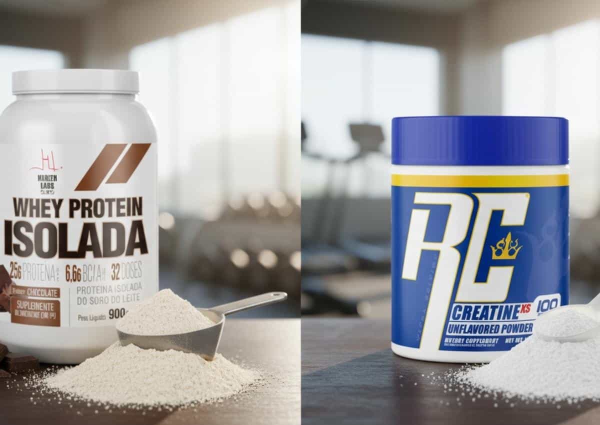 Qual é melhor whey ou creatina​?